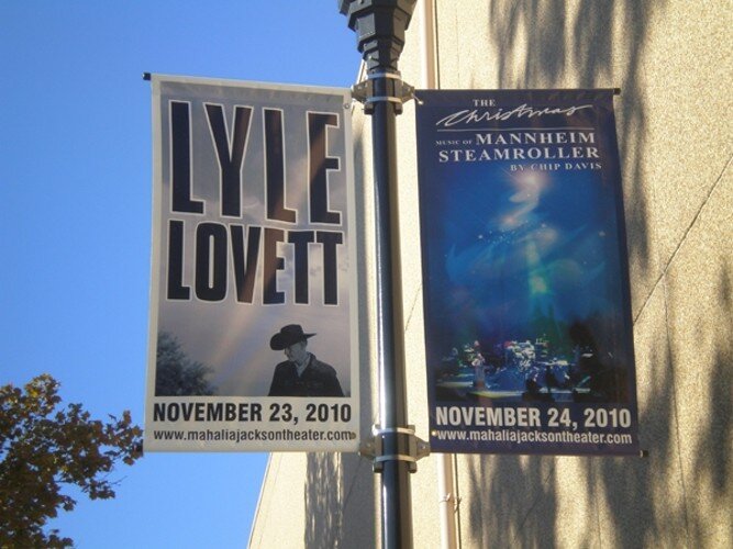 Lyle Lovett and Chip Davis Banner