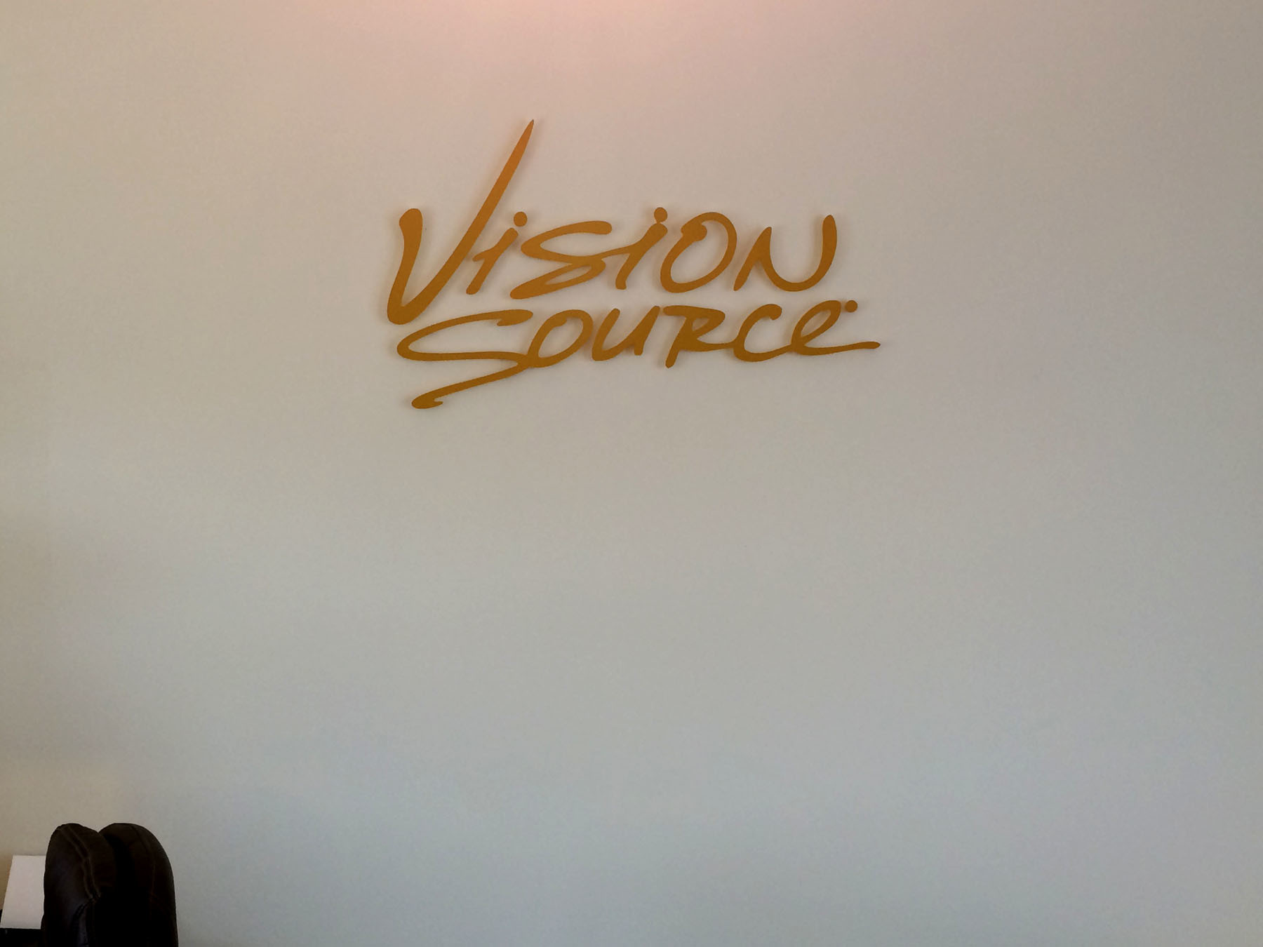 Vision Source Gold Interior Letters