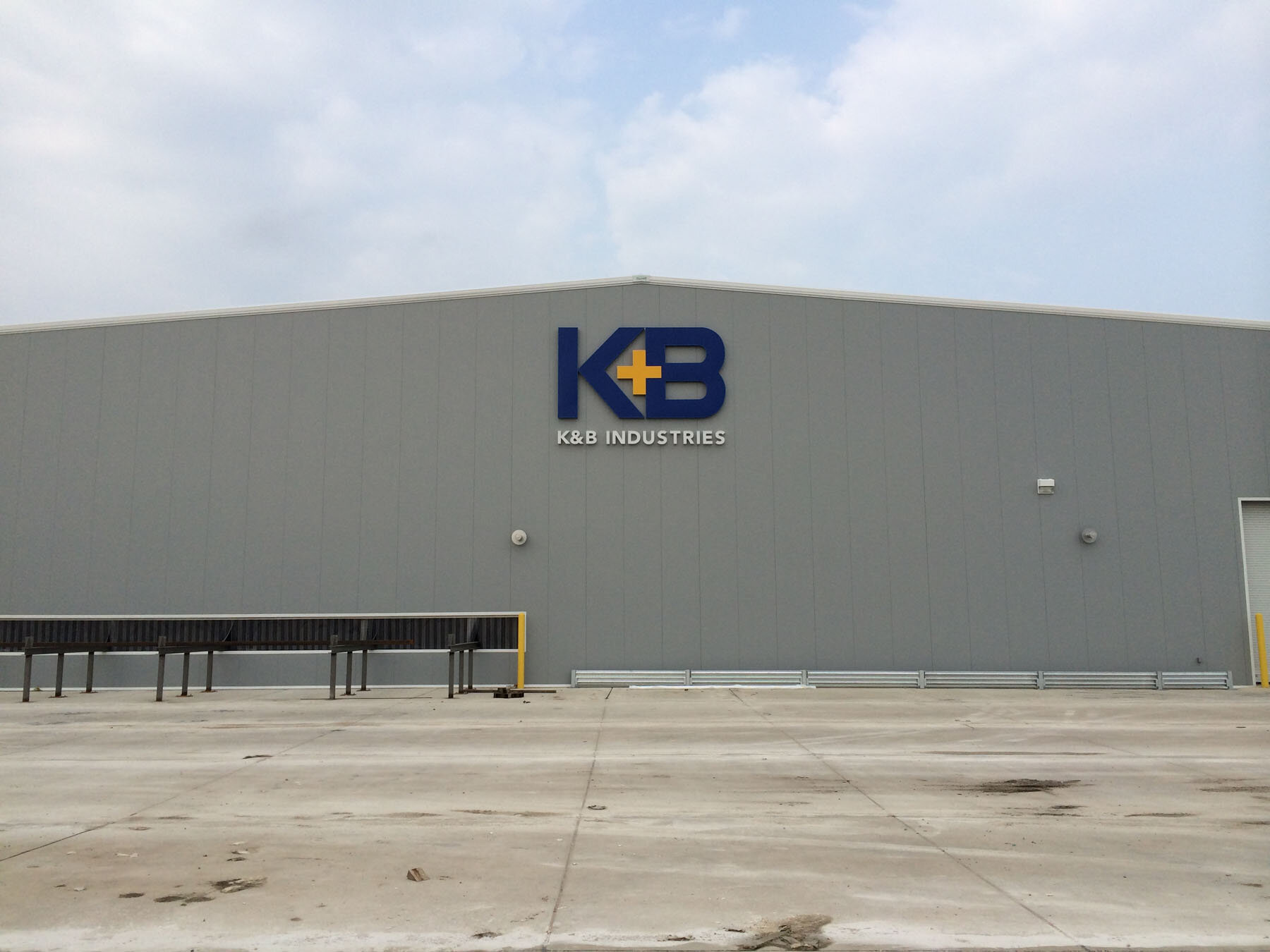 K and B Industries Exterior Letters
