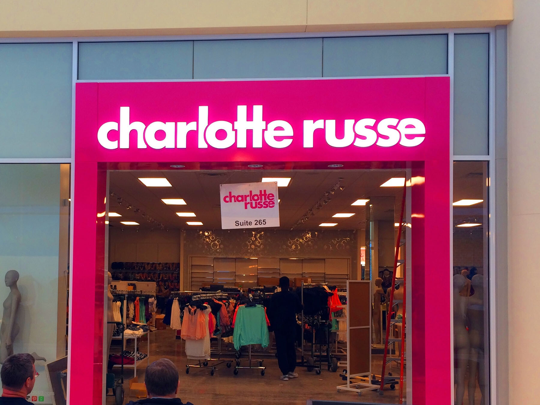 Charlotte Russe Clothing Store Backlit Sign