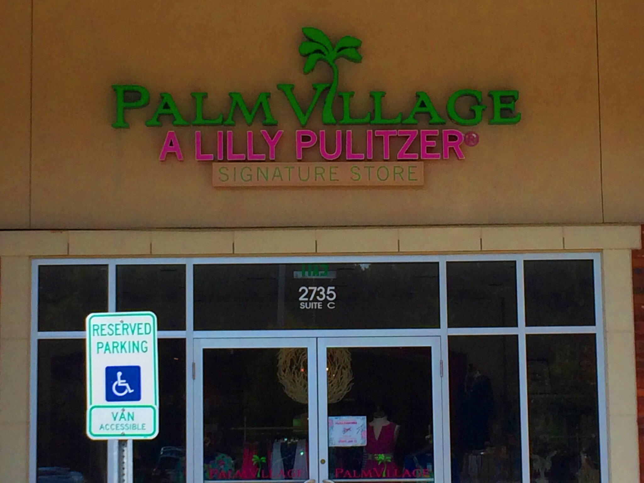 Palm Village a Lilly Pulitzer Channel Letters