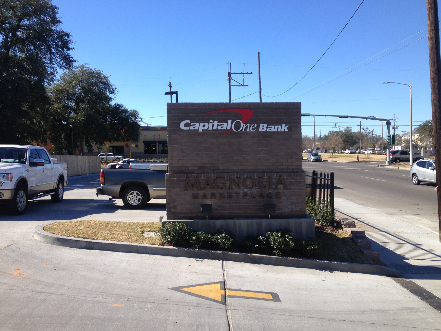 Capital One Bank Exterior Letters Front