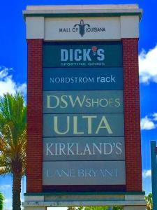 Sign Installation at Mall of Louisiana in Baton Rouge LA