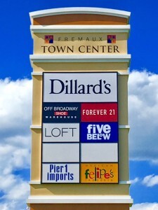 Local Sign Installation at Fremaux Town Center in Slidell LA