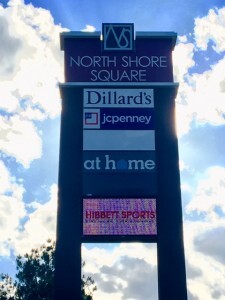 Local Sign Installation at North Shore Square Shopping Center in Slidell Louisiana