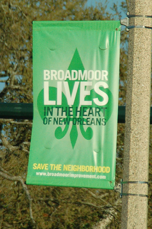 Broadmoor boulevard banners installed New Orleans