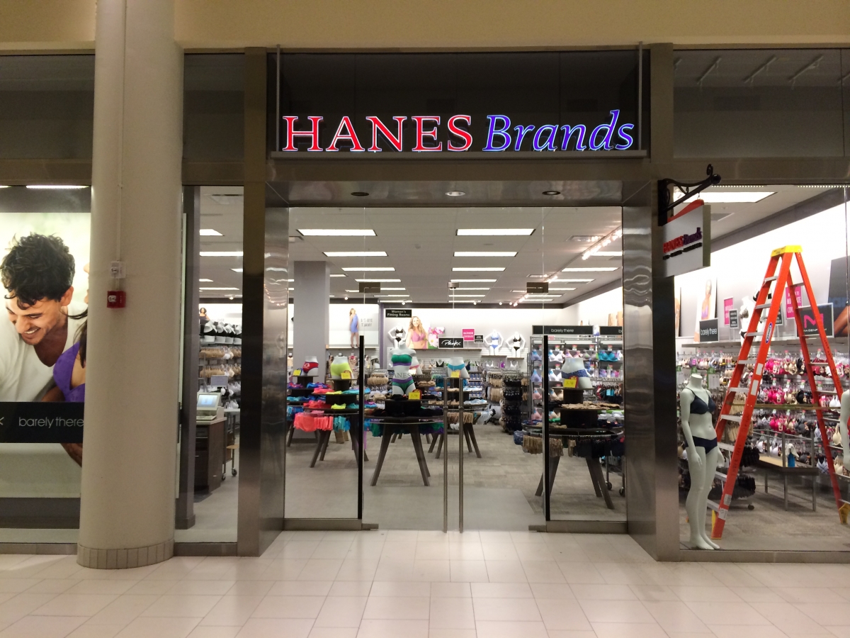 Installed channel letter signs for Hanes Brand New Orleans