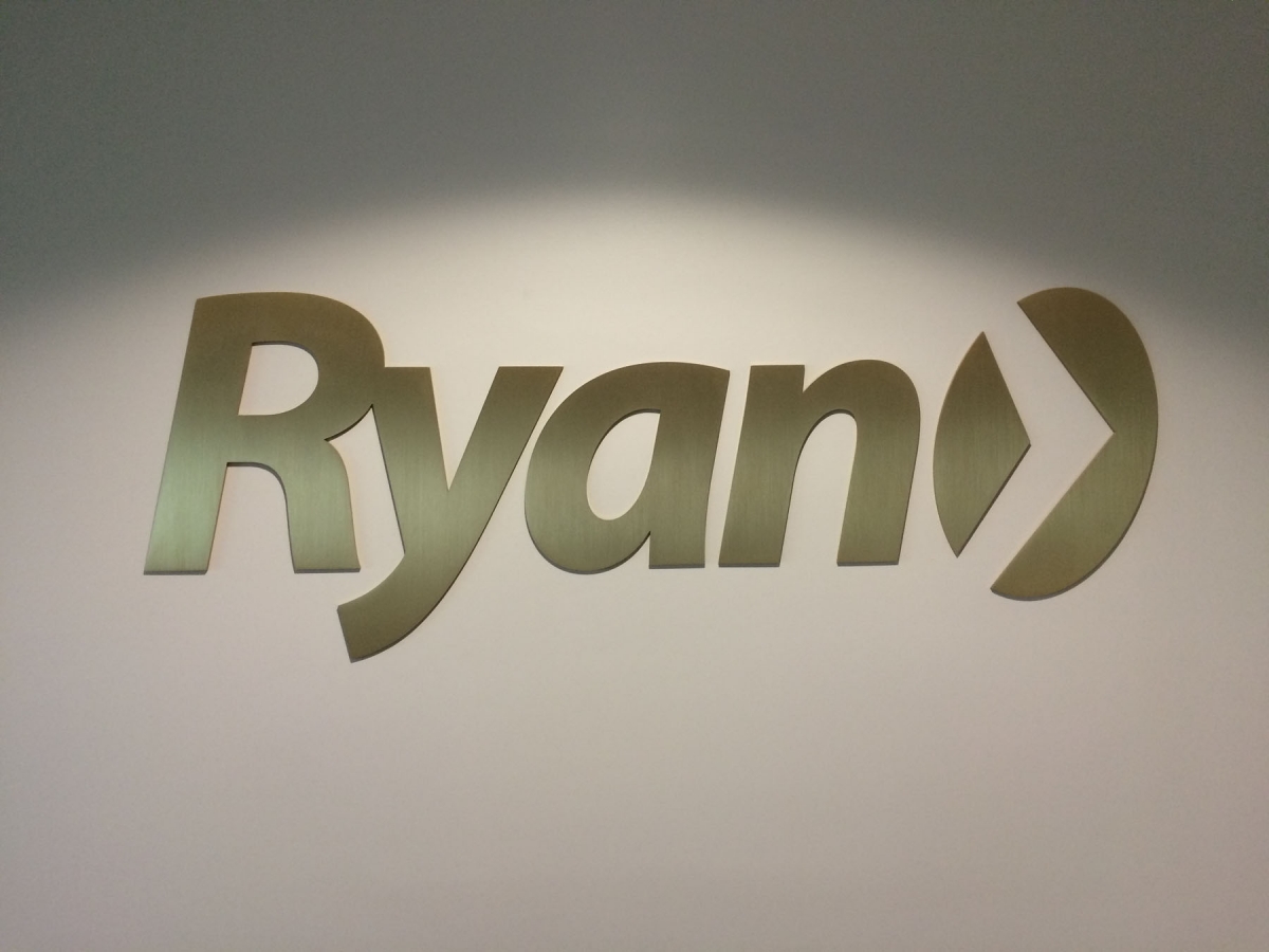 Sign installation Houma dimensional letters for Ryan