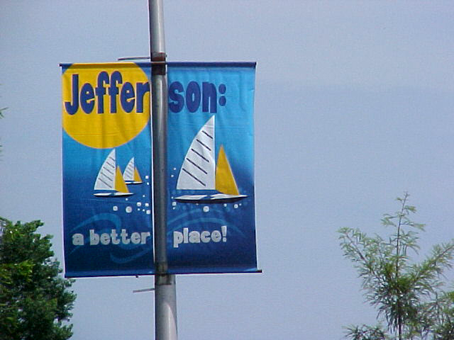 Street pole banners Marrero for Jefferson A Better Place campaign