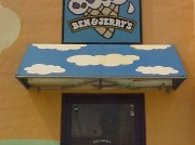 Awnings made in Metairie Louisiana for Ben and Jerrys Ice Cream