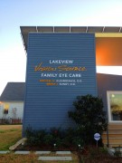 Sign installed in New Orleans metal dimensional letters for Lakeview Vision Source