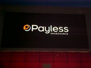 Channel letters installed for Payless in Elmwood Louisiana
