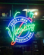 Neon sign repair Metairie business Vitality Smoothie Bar